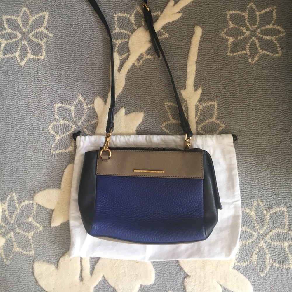 Blue, navy and tan  Marc Jacobs crossbody